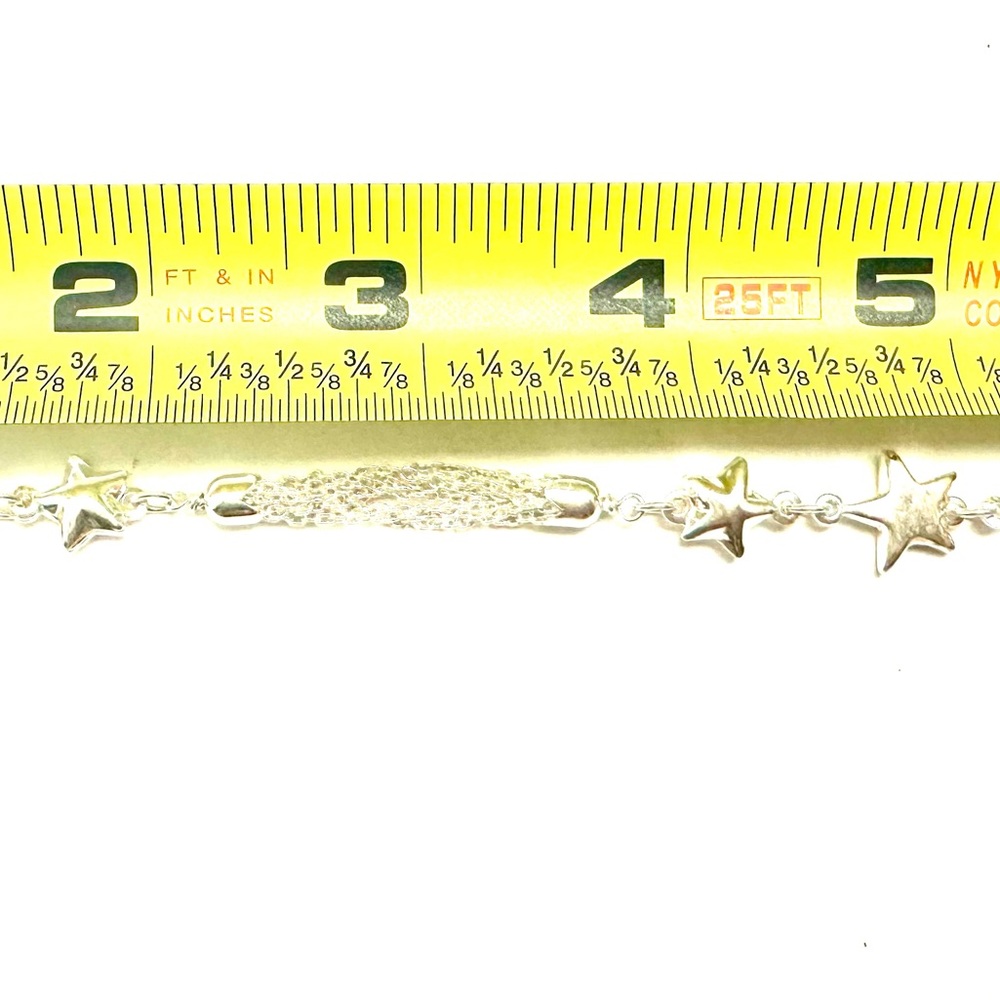 Mesh Enamel Bracelet 6.5-7inch 925 Sterling Vintage